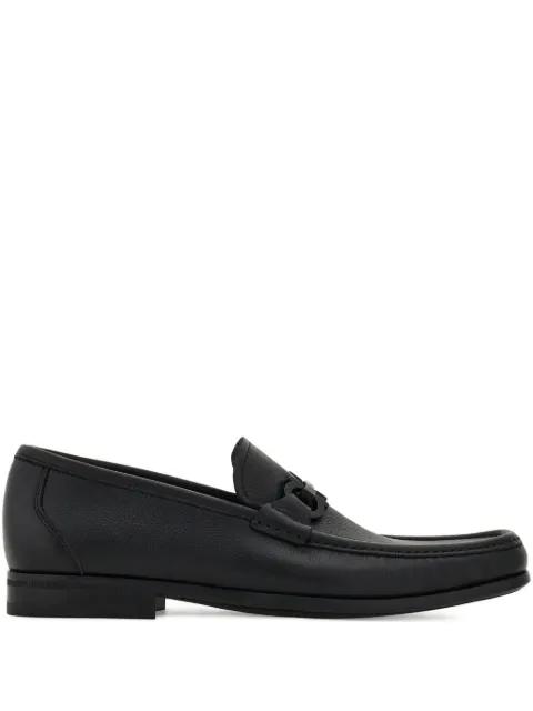Gancini-embellishment leather loafers by FERRAGAMO