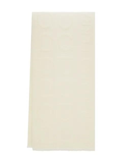 Gancini jacquard logo scarf by FERRAGAMO