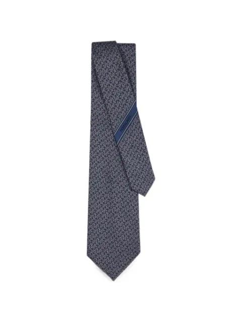 Gancini jacquard tie by FERRAGAMO