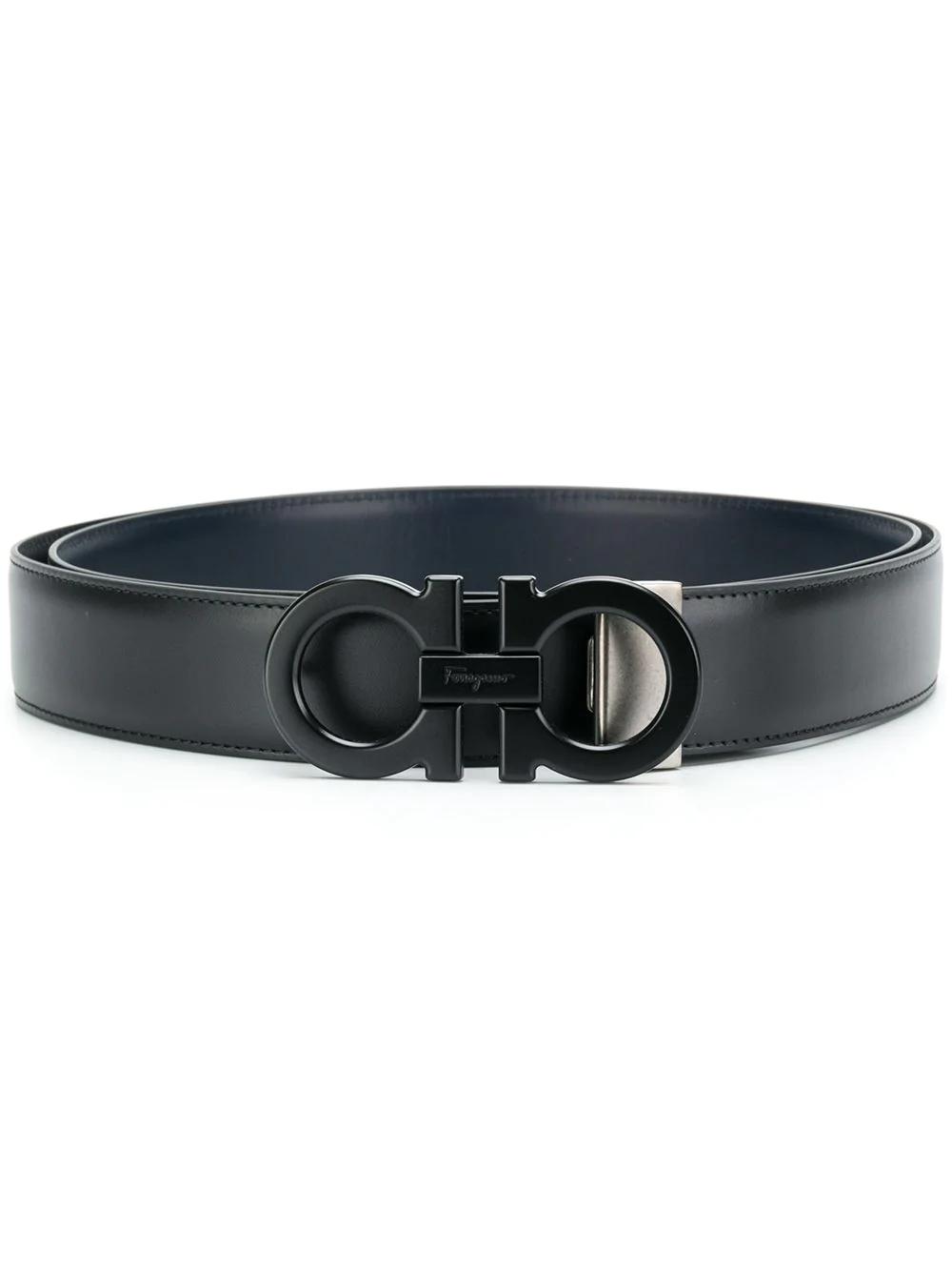 Gancini leather belt by FERRAGAMO