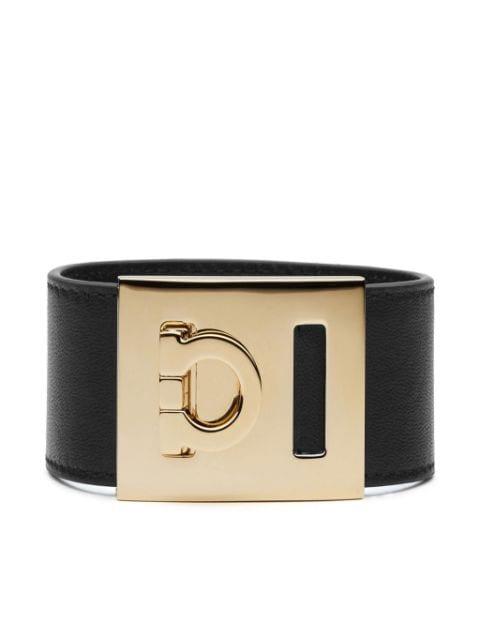 Gancini leather bracelet by FERRAGAMO
