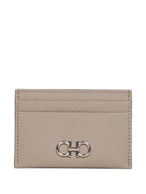 Gancini leather card holder by FERRAGAMO