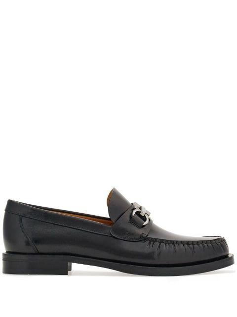 Gancini leather loafers by FERRAGAMO