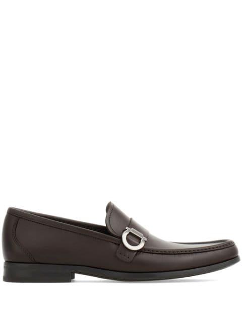 Gancini leather loafers by FERRAGAMO
