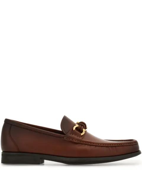 Gancini leather loafers by FERRAGAMO