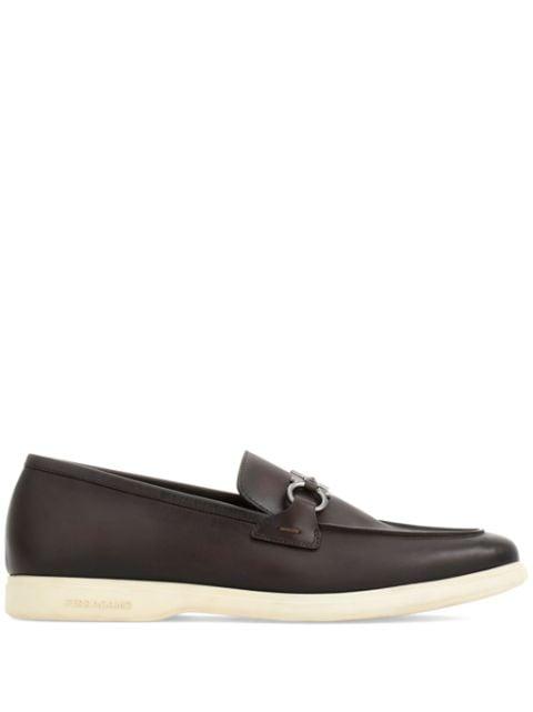 Gancini leather loafers by FERRAGAMO