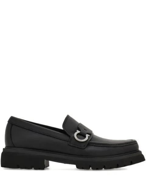 Gancini leather loafers by FERRAGAMO