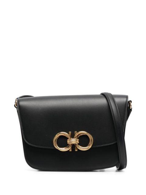 Gancini leather shoulder bag by FERRAGAMO