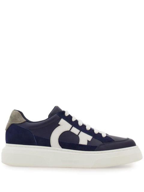 Gancini leather sneakers by FERRAGAMO