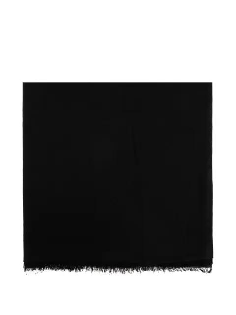 Gancini-monogram frayed scarf by FERRAGAMO