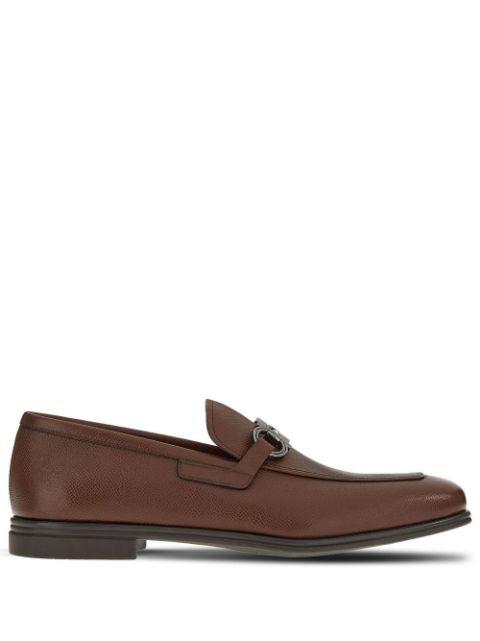 Gancini-ornament moccasins by FERRAGAMO