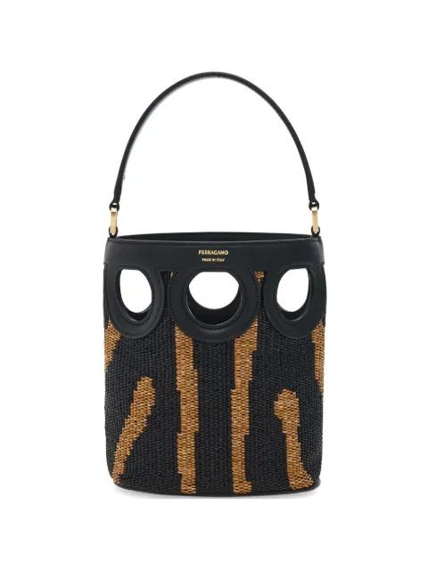 Gancini outline bucket bag (XS) by FERRAGAMO