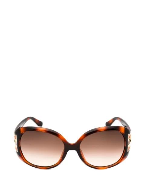 Gancini oval-frame sunglasses by FERRAGAMO