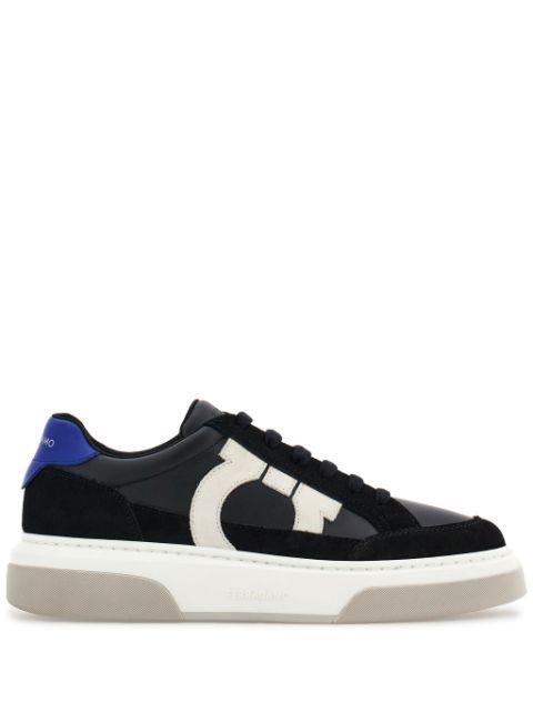 Gancini panelled leather sneakers by FERRAGAMO