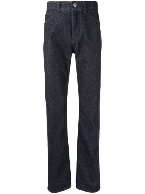 Gancini-patch straight-leg jeans by FERRAGAMO