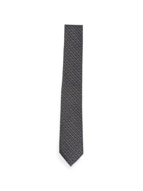 Gancini-pattern silk tie by FERRAGAMO