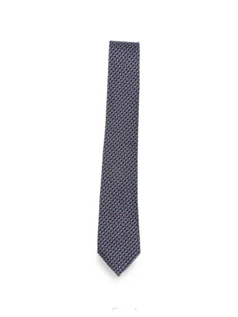 Gancini-pattern silk tie by FERRAGAMO