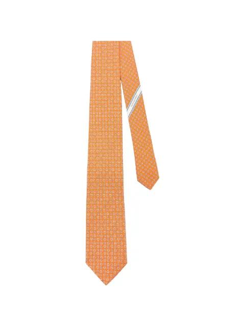 Gancini-pattern tie by FERRAGAMO