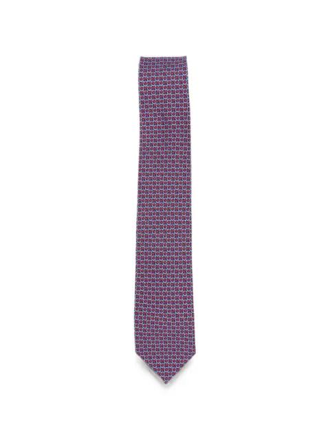 Gancini-pattern tie by FERRAGAMO