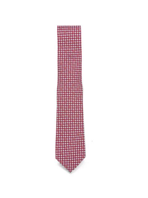 Gancini-pattern tie by FERRAGAMO