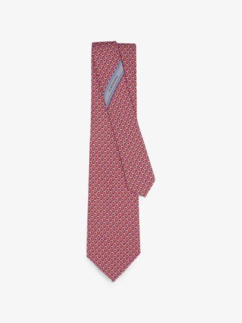 Gancini-pattern tie by FERRAGAMO