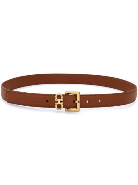 Gancini-plaque belt by FERRAGAMO