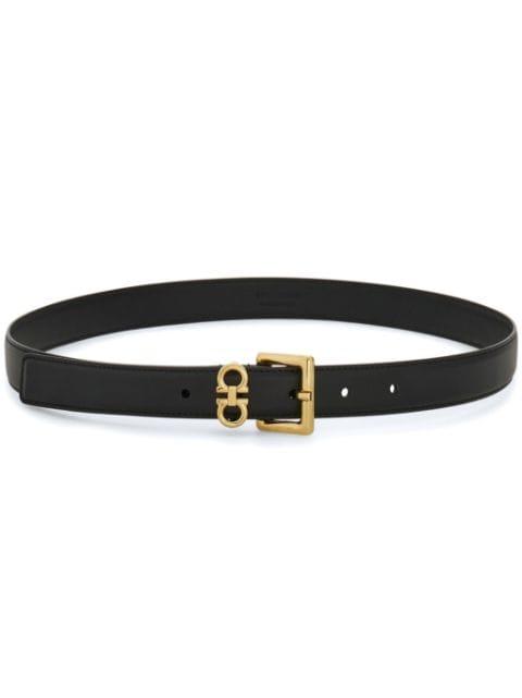 Gancini-plaque belt by FERRAGAMO