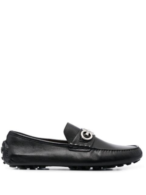 Gancini-plaque driver shoes by FERRAGAMO