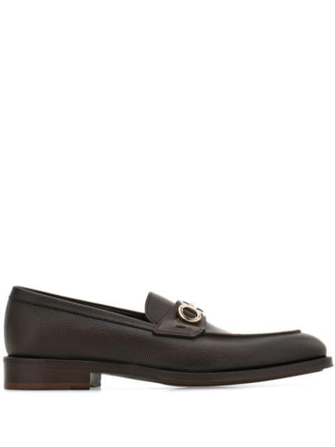 Gancini-plaque loafers by FERRAGAMO