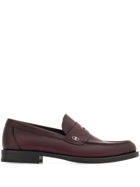 Gancini-plaque penny loafers by FERRAGAMO