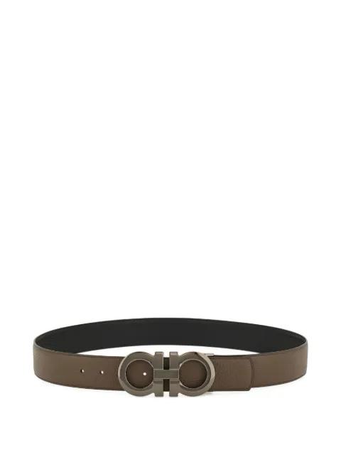 Gancini reversible and adjustable belt by FERRAGAMO