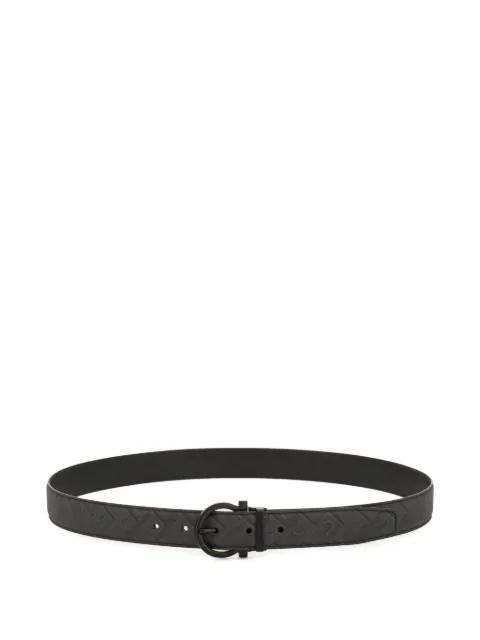Gancini reversible and adjustable belt by FERRAGAMO
