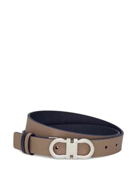 Gancini reversible and adjustable belt by FERRAGAMO