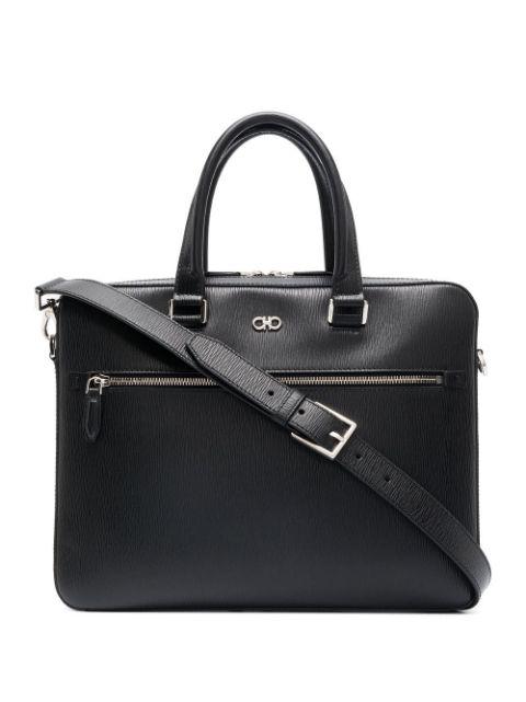 Gancini revival briefcase by FERRAGAMO