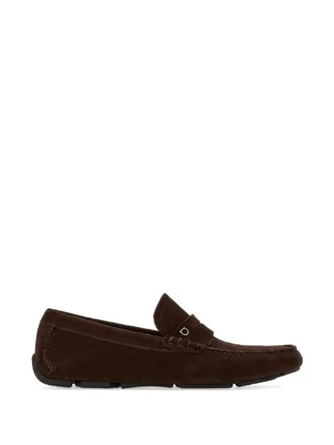 Gancini suede loafers by FERRAGAMO