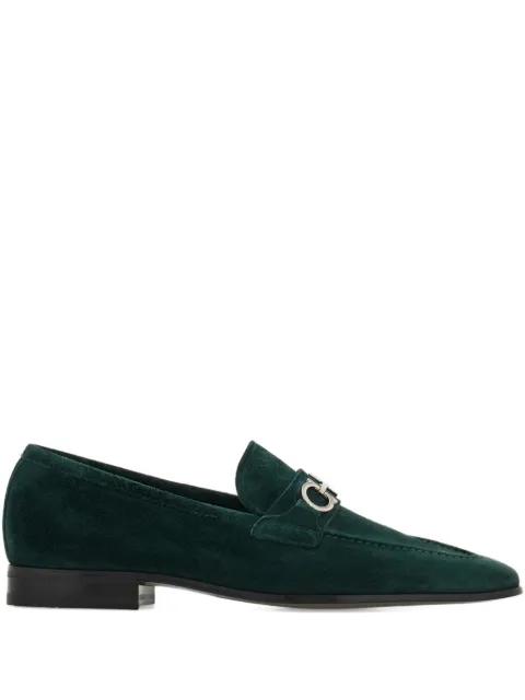 Gancini suede loafers by FERRAGAMO