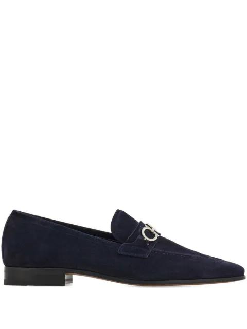 Gancini suede loafers by FERRAGAMO
