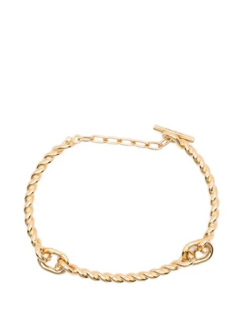 Gancini twisted-link bracelet by FERRAGAMO