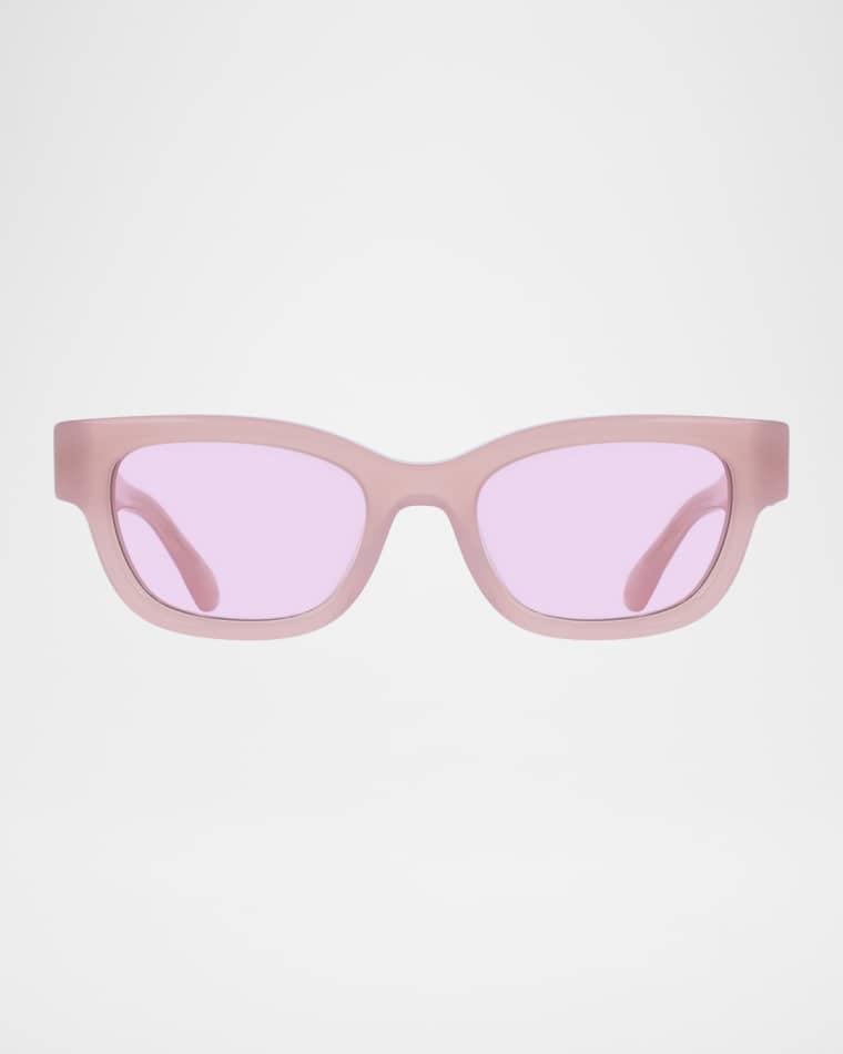 Gancino Rectangle Acetate Sunglasses by FERRAGAMO