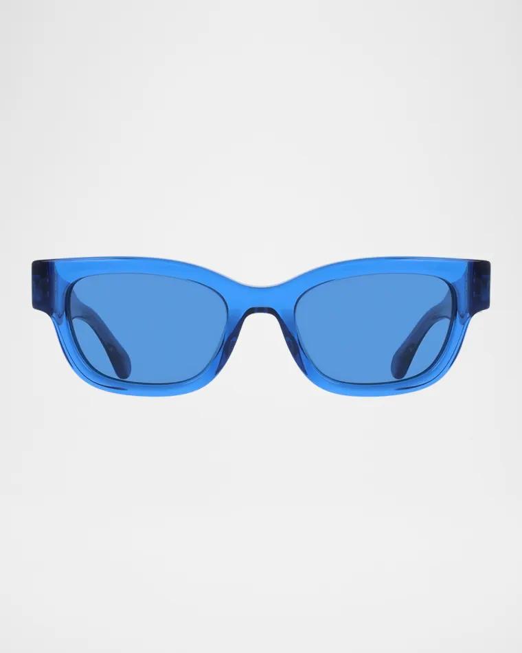 Gancino Rectangle Acetate Sunglasses by FERRAGAMO