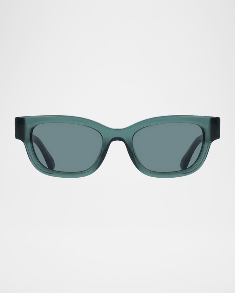 Gancino Rectangle Acetate Sunglasses by FERRAGAMO