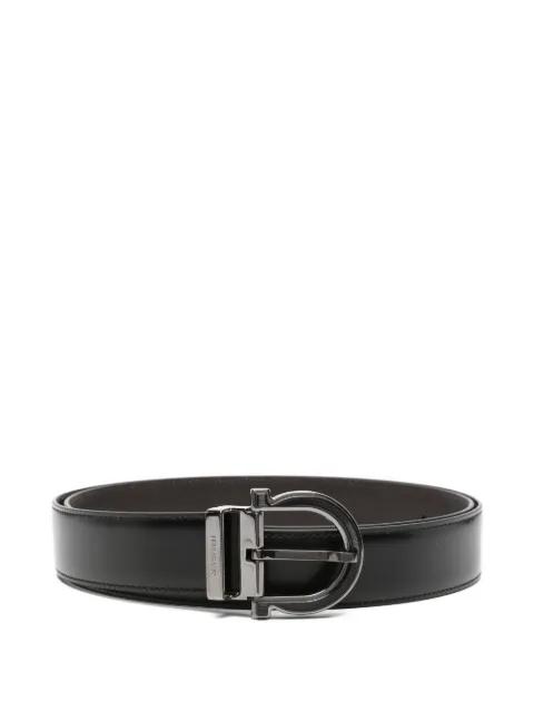 Gancio-buckle leather belt by FERRAGAMO