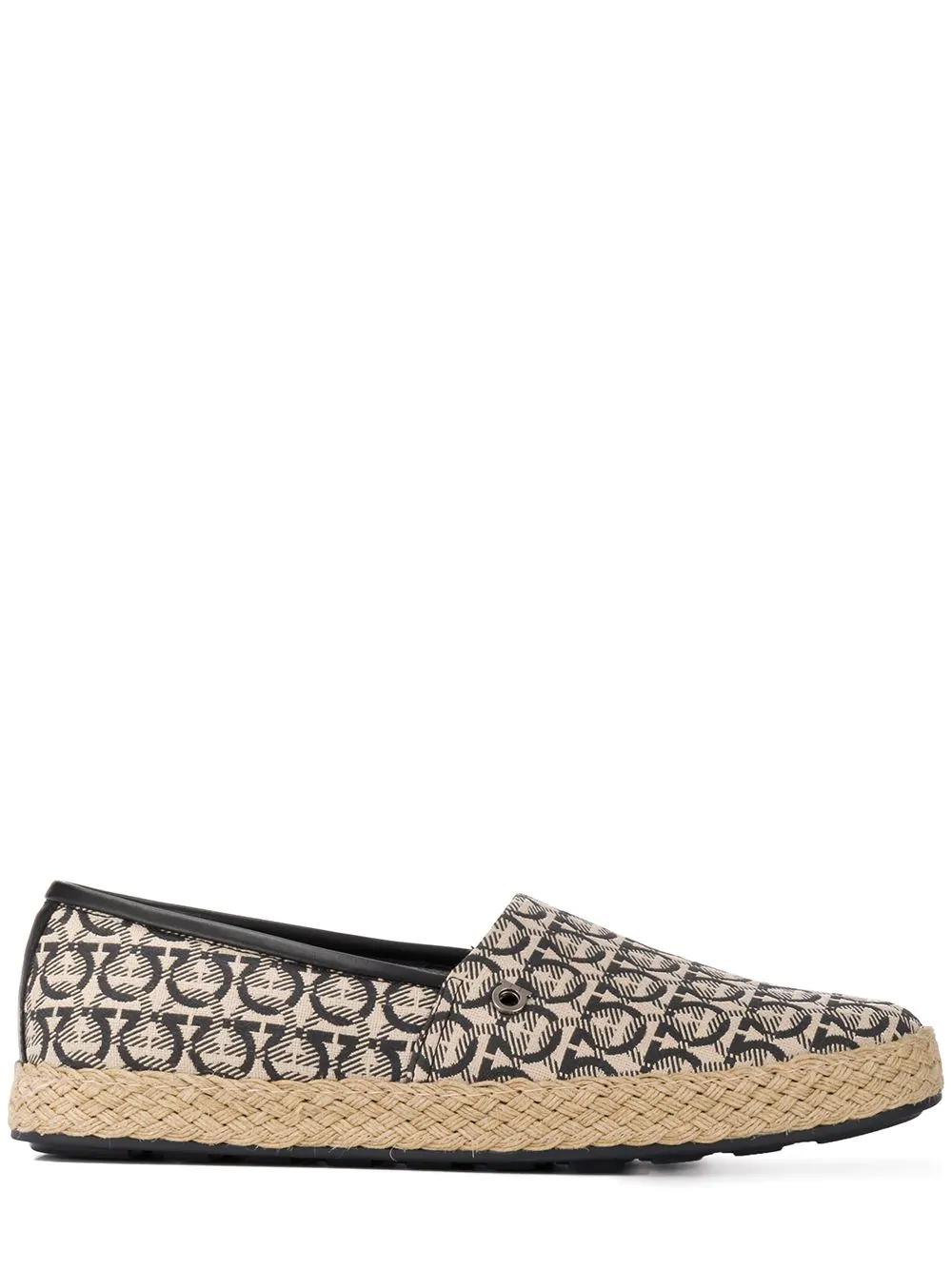 Ganicini print loafers by FERRAGAMO