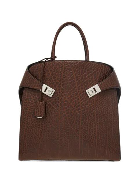 Hug Gancini-buckle tote bag by FERRAGAMO