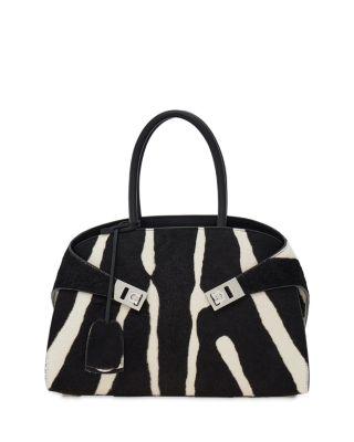 Hug Medium Calf Hair Handbag by FERRAGAMO