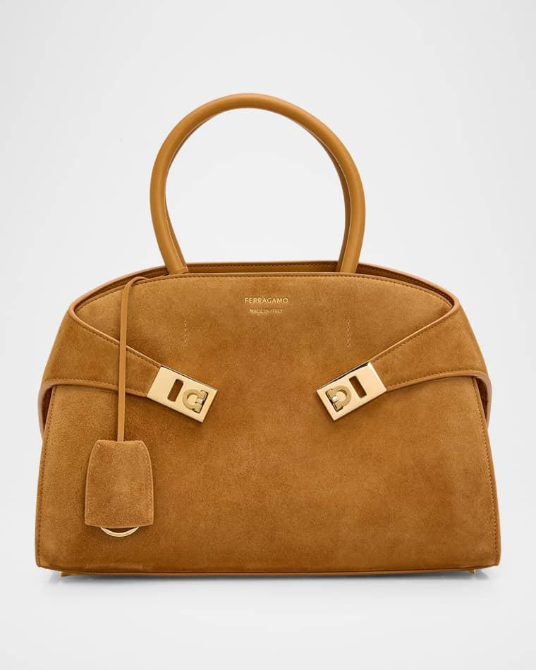 Hug Medium Suede Handbag by FERRAGAMO