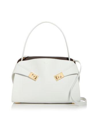 Hug Soft Black Leather Handbag by FERRAGAMO