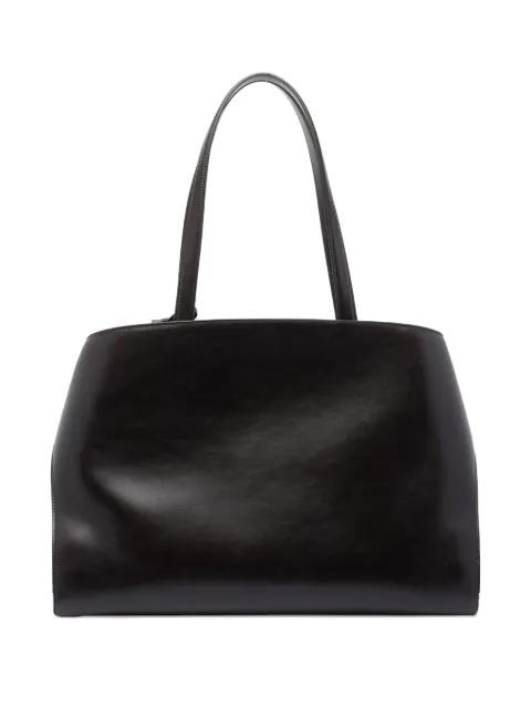 Hug clasp-detail leather tote bag by FERRAGAMO