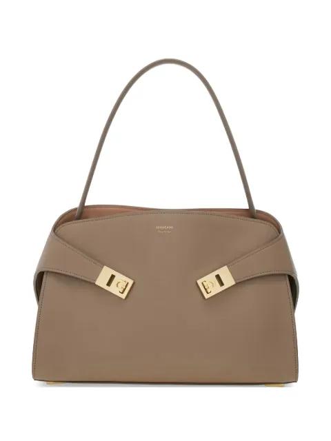 Hug leather shoulder bag by FERRAGAMO