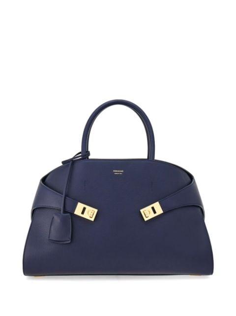 Hug leather tote bag by FERRAGAMO